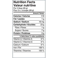 GERBER® Organic Wheat & Wholegrain Oat Mango Carrot, Baby Cereal 208 g