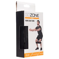 GoZone Solid Fabric Resistance Band – Black/Orange, Non-slip design