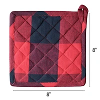 Fabstyles Buffalo Check Cotton Terry Pot holder Set of 2