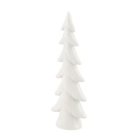 Petite décor de table en céramique, blanc, blanc