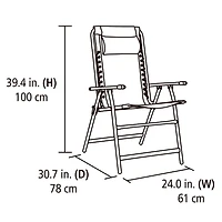 Chaise pliante à sangles élastiques Mainstays