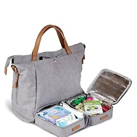 Bababing Diaper Bag - Erin Backpack - Grey Marl - Unisex and Multi-Functional - Large Main Compartment for Nappies, Wipes, Creams, Clothing, Muslins, and Toys - Ideal for Parents on the Go