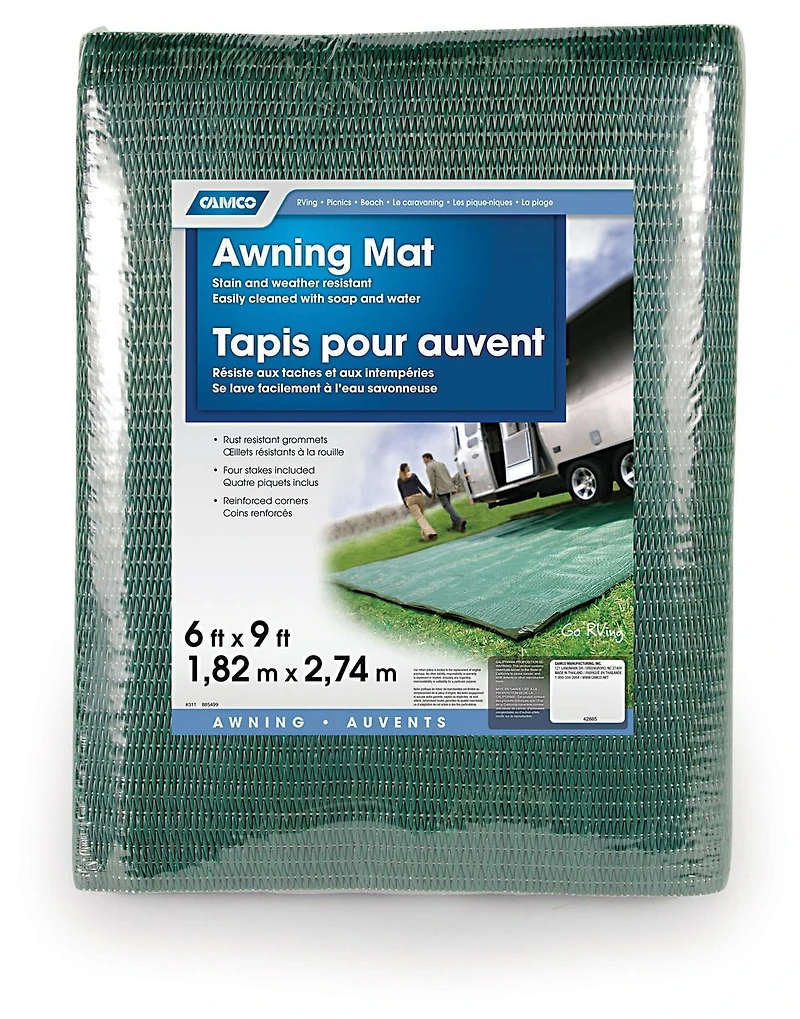 Camco 42885 Awning Leisure Mat - 6' X 9'