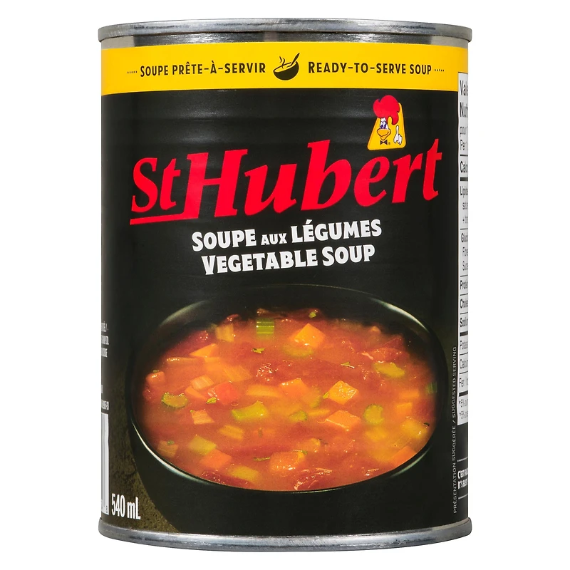 St-Hubert Vegetable Soup, STH Vegetable soup 540 mL