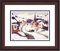 Village In The Laurentians, By Clarence Gagnon