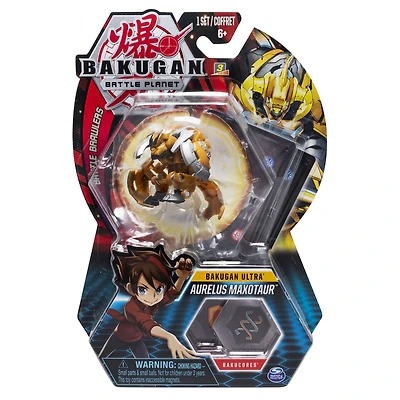 Bakugan, Aurelus Maxotaur, Créature transformable à collectionner de 7,5 cm, à partir de 6 ans