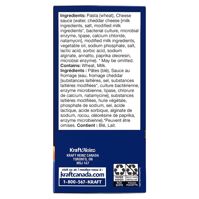 Kraft Deluxe Macaroni & Cheese, Original Cheddar, Shelf-Stable, 400g
