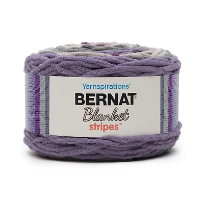 Bernat® Blanket Stripes™ Yarn, Polyester #6 Super Bulky, 10.5oz/300g, 220 Yards