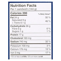Schneiders Sausage & Egg Breakfast Sandwiches, 2 per pack, 288 g