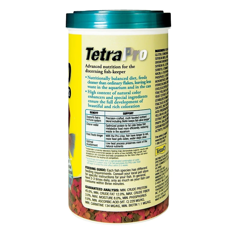 TetraPro Tropicale Croustilles de couleur Nourriture pour poissons