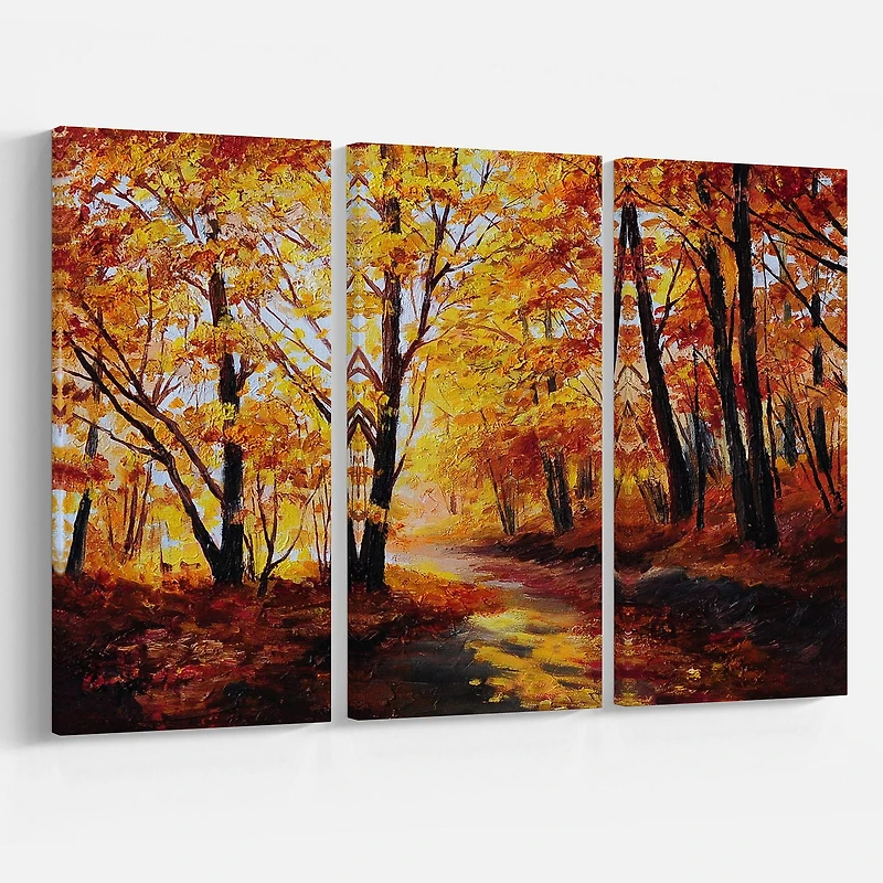 Impression sur toile « Forest In Autumn » Design Art de