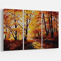 Impression sur toile « Forest In Autumn » Design Art de