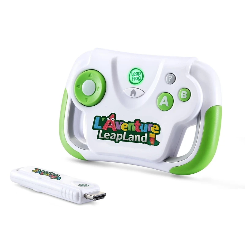 LeapFrog L'aventure LeapLand- Jeu vidéo d’apprentissage pour téléviseur, contrôleur sans fil avec clé de jeu HDMI
