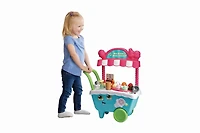 LeapFrog Mon chariot à glaces interactif avec accessoires, jouets pour tout-petits - Version française 2 ans et plus