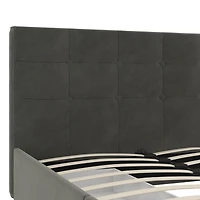 Rose Upholstered Bed with Storage