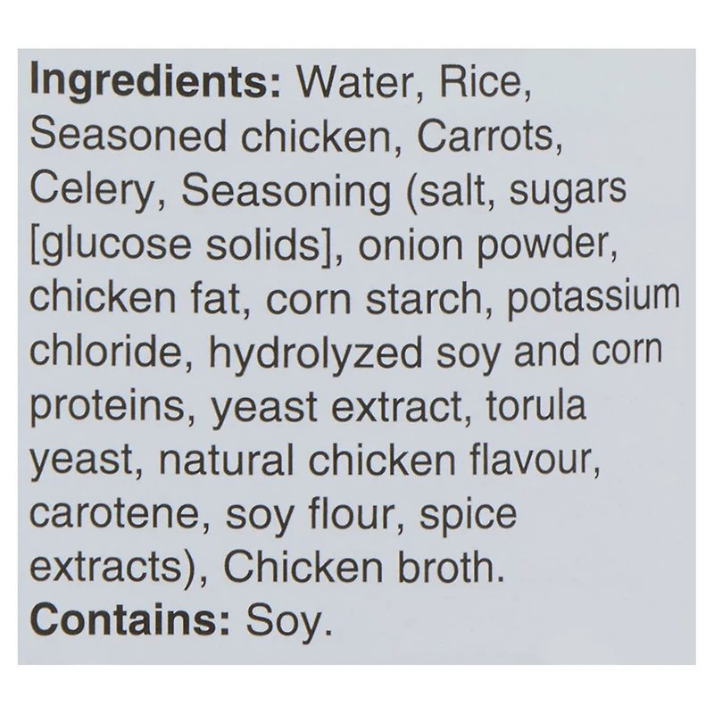 Soupe au poulet et au riz réduite en sel St-Hubert