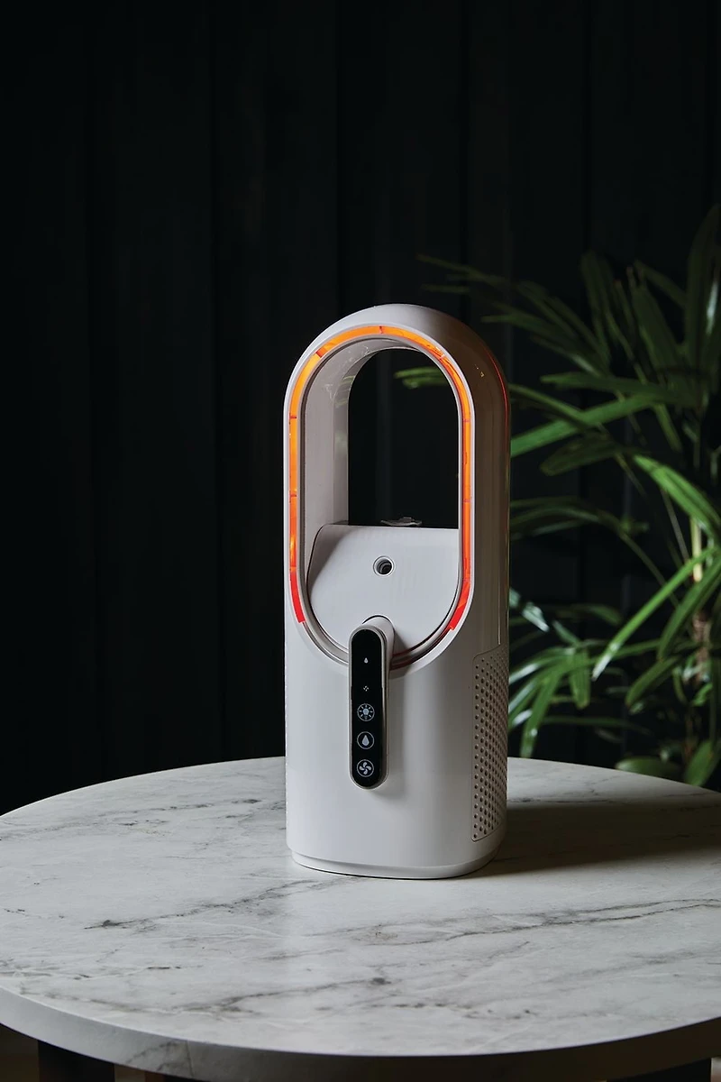 Better Homes and Gardens Bladeless Portable Fan + Humidifier in White