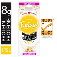 Enjoy! Boisson Avoine originale d’origine végétale non sucrée 1.75L