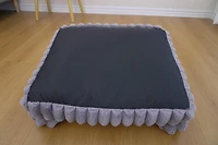 Home4Cat Plush Sofa Dog Bed - Cat Bed, Small to Medium, Black