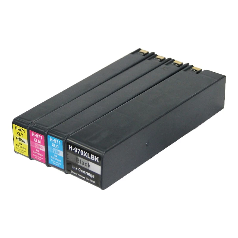 L-ink HP 970XL / 971XL Ensemble de Cartouches à Jet d'encres à Rendement Élevé Compatibles (N, C, M, J)(CN625AM, CN626AM, CN627AM, CN628AM)