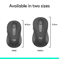 Logitech Signature M650 Souris Sans Fil - Pour Mains de Petites & Moyennes Tailles - Graphite