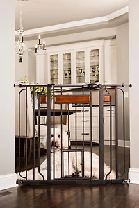 Carlson Pet Products Home Design Extra Tall Gate with Small Pet Door