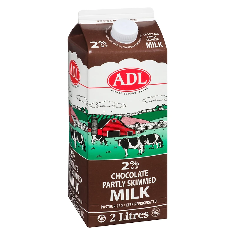 ADL Lait au chocolat 2% ADL Lait au Choc 2% Carton 2L