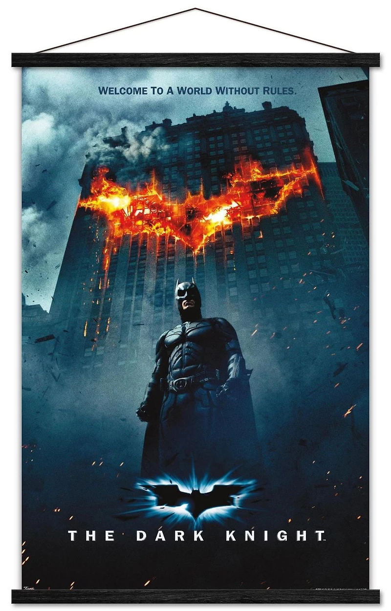 Film DC Comics - The Dark Knight - Batman Logo sur Fire One Sheet