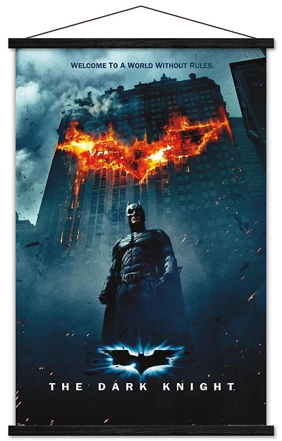 Film DC Comics - The Dark Knight - Batman Logo sur Fire One Sheet