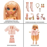 Rainbow Vision Rainbow High Rainbow Divas- Sabrina St. Cloud (Rose-Quartz Pink) Fashion doll