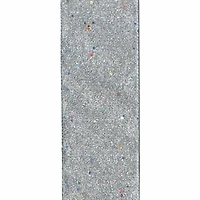 Offray 39mm Wired Glitterie Ribbon, Wired Glitterie