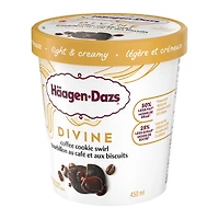 Crème glacée légère HÄAGEN-DAZS Divine Tourbillon au café et aux biscuits, 450 ml HAGEN DAZS HD DVN CFE TRB BSCT
