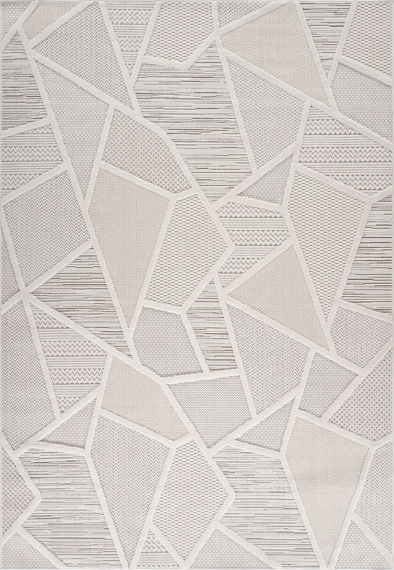 Tapis d'intérieur moderne Branch Maison, beige crème, abstrait - Salon, chambre, salle à manger et cuisine<br>