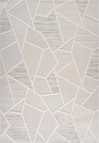 Tapis d'intérieur moderne Branch Maison, beige crème, abstrait - Salon, chambre, salle à manger et cuisine<br>
