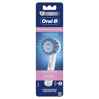 Oral-B Sensitive Gum Care Electric Toothbrush Replacement Brush Head, 3 Count