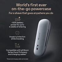 Braun Powercase, compatible avec les Rasoirs Électriques Braun Series 8 et 9, Offre jusqu'à 6 Semaines d'Autonomie