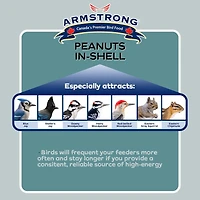 PEANUTS IN SHELL, Armstrong(TM) Easy Pickens® peanuts in the shell||High in protein and fat||Food for squirrels, chipmunks and wild birds||1.3 kg
