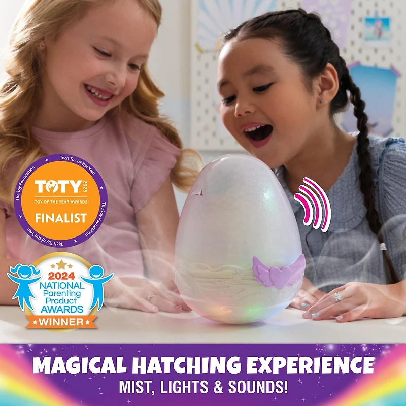 Hatchimals Alive, Mystery Hatch Pufficorn, Surprise Interactive Toy & Egg with Mist, Lights & Sounds (Styles Vary), Kids Toys for Girls & Boys, Mystery Hatch