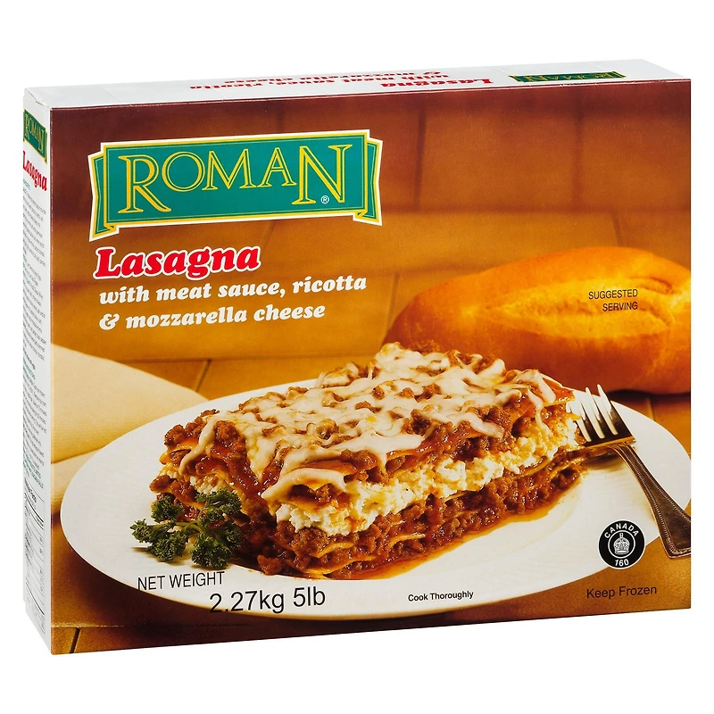 Roman Cheese Lasagna with Ricotta And Meat Sauce, 2.27 kg