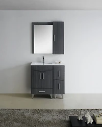 Imaginations Américaines  36 po W Vanity Base Set  Gris