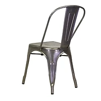 Chaise de salle à manger durable en métal Tolix Roch – Chaise d'appoint élégante en métal pour restaurants et espaces modernes