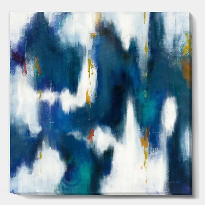 Designart Texture glam bleue II Art mural sur toile