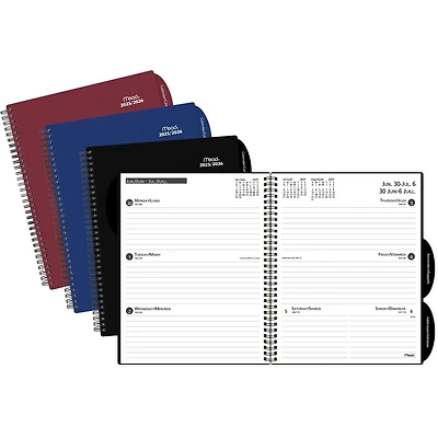 Mead® 2026 Weekly Large Poly Planner, Assorted Colours, Planner