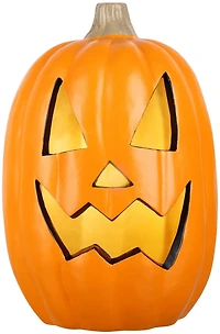 Lighted 16" Blow Mold Jack-O-Lantern Scary