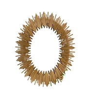 Miroir Crisma avec cadre en métal doré