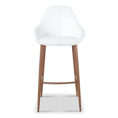 Plata Décor PU Stool with wood legs