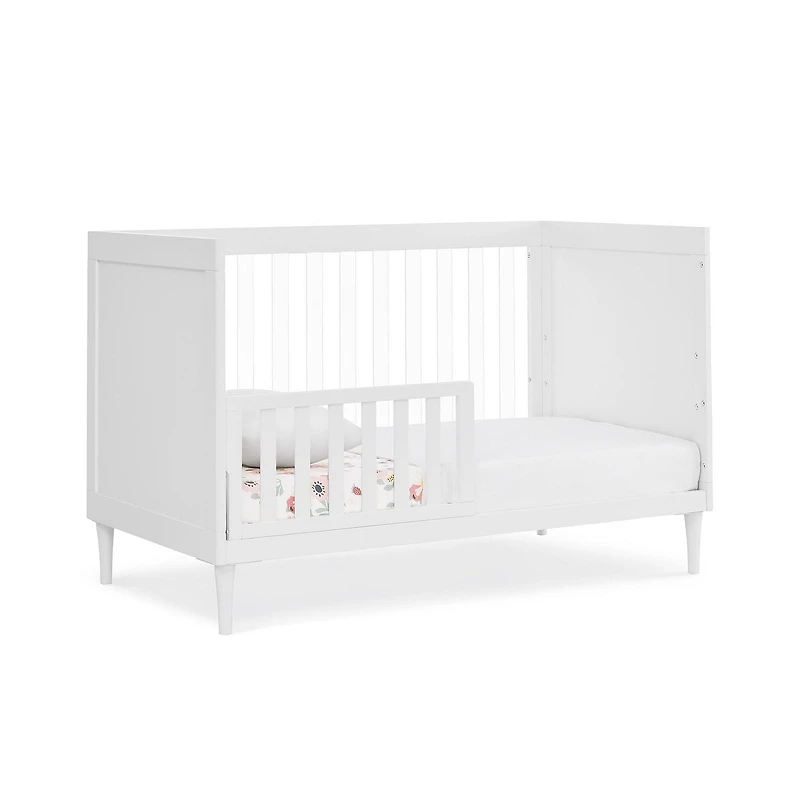 Delta Children Bowie 4-in-1 Convertible Crib - Greenguard Gold Certified, Bianca White