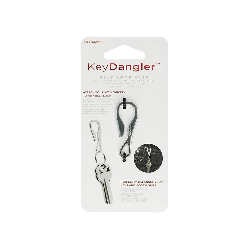 Pince de ceinture Key Dangler de KeySmart - Acier inoxydable