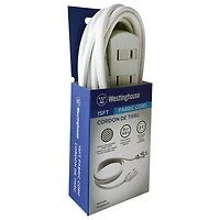 Rallonge en tissu blanc Westinghouse de 15 pi avec 3 prises