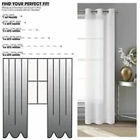 Ensemble de 2 panneaux de rideaux transparents Mainstays Windowpane, Blanc, 38" L x 84" H